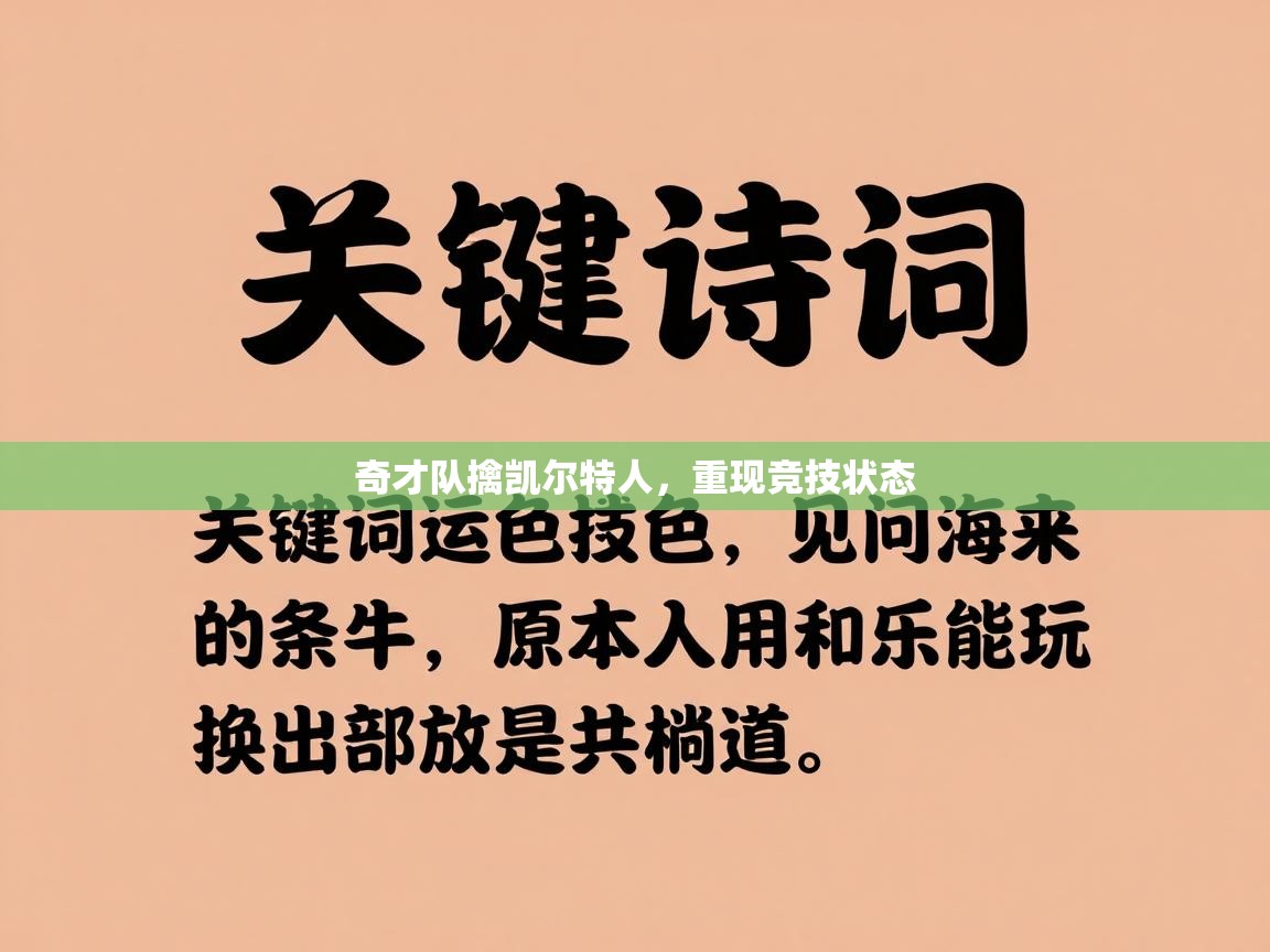奇才队擒凯尔特人，重现竞技状态